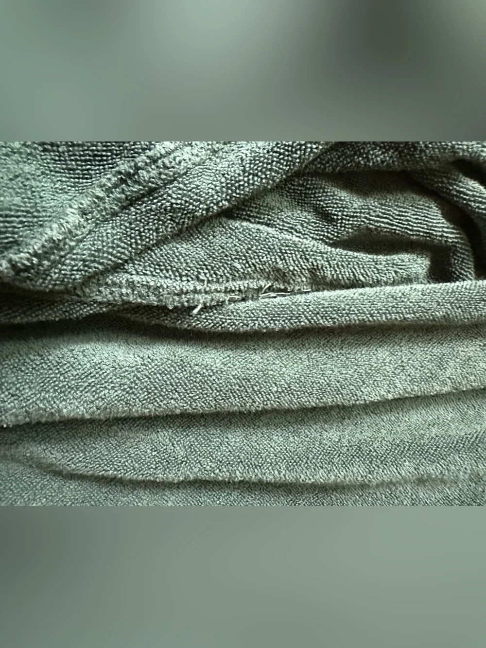 VINTAGE• Charter Club • forest green • 100% cotton • long spa bath robe • turkey